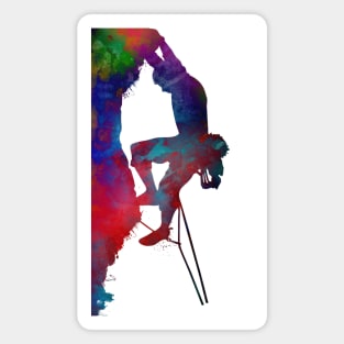 mountaineer climbing sport art #mountaineer #climbing Magnet